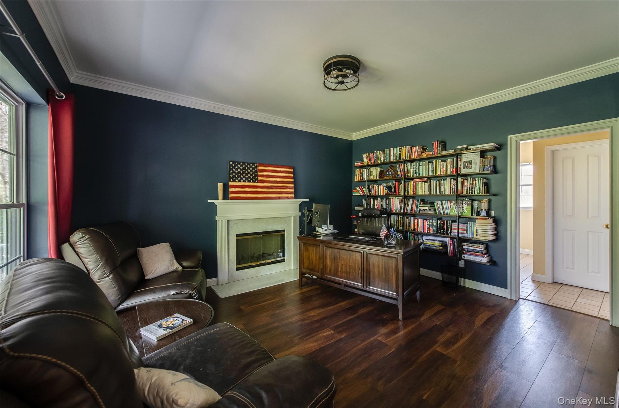 66 Gretna Road Pleasant Valley, NY 12569 - Photo 7 of 37 a living room with furniture and a fireplace