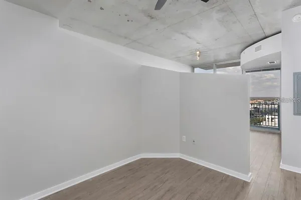 a view of an empty room