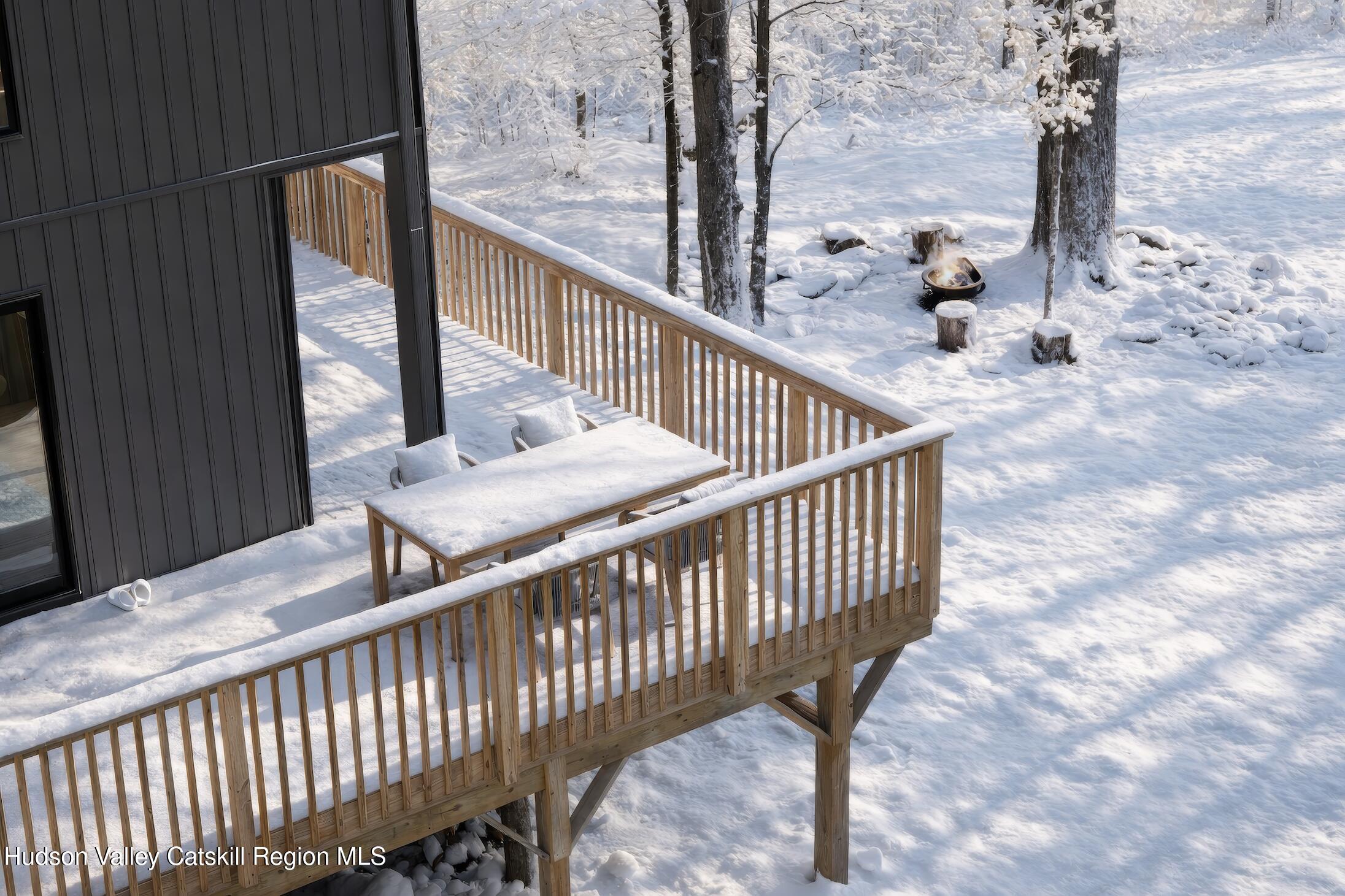 130 Abromowitz Road Wawarsing, NY 12428 - Photo 25 of 27 a view of a balcony with wooden floor