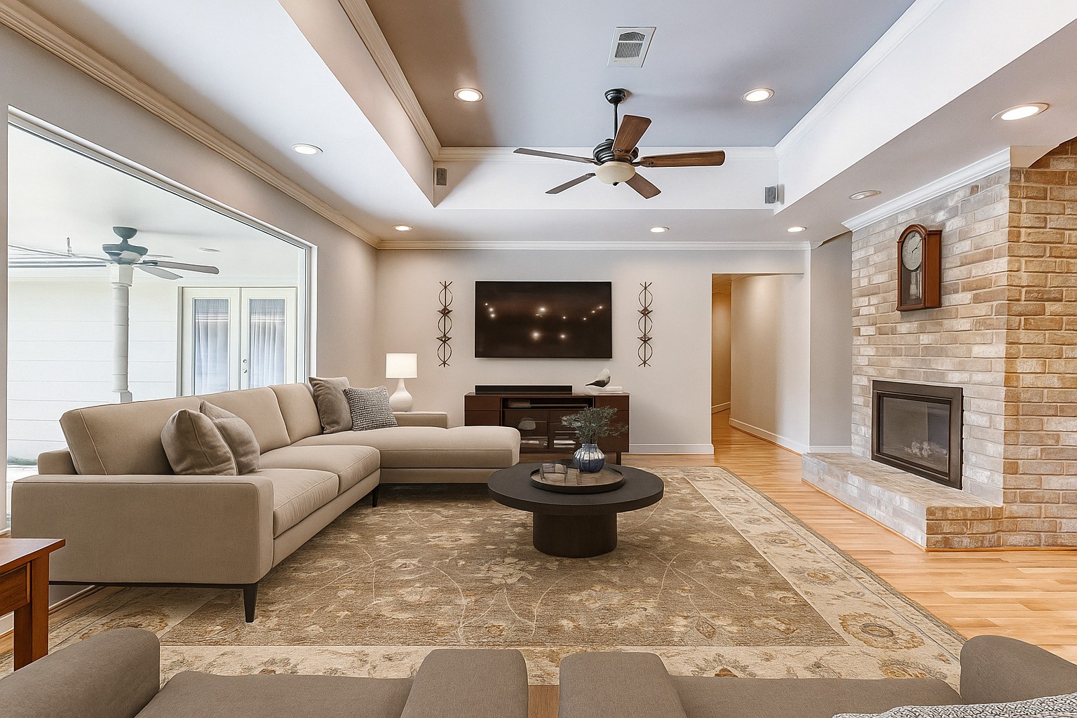 3022 Triway Lane Houston, TX 77043 - Photo 18 of 43 Virtually staged living room with different furniture