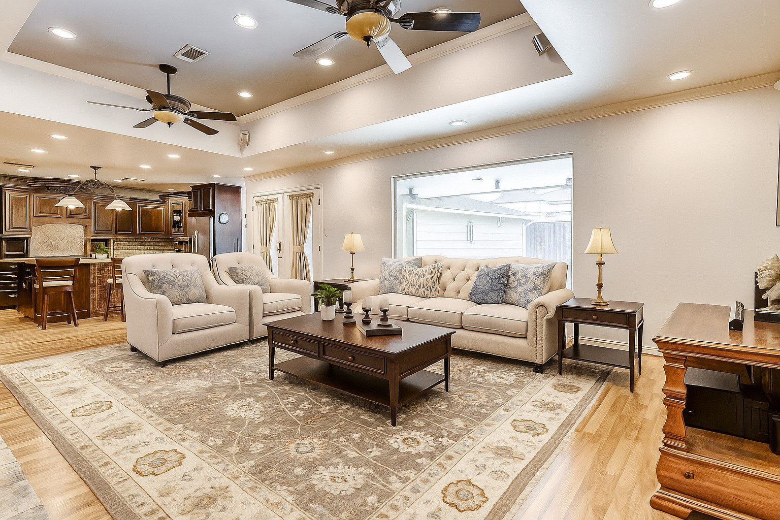 3022 Triway Lane Houston, TX 77043 - Photo 22 of 43 a living room with furniture and a large window