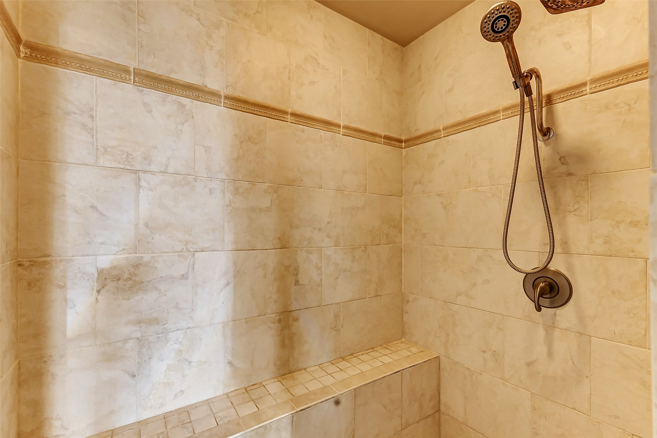 3022 Triway Lane Houston, TX 77043 - Photo 32 of 43 Large primary shower with extended seat for comfort