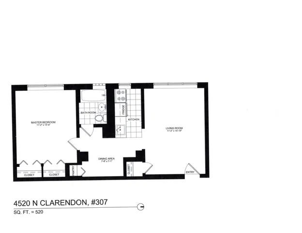 $1,850 | 4520 North Clarendon Avenue, Unit 907, Chicago, IL 60640