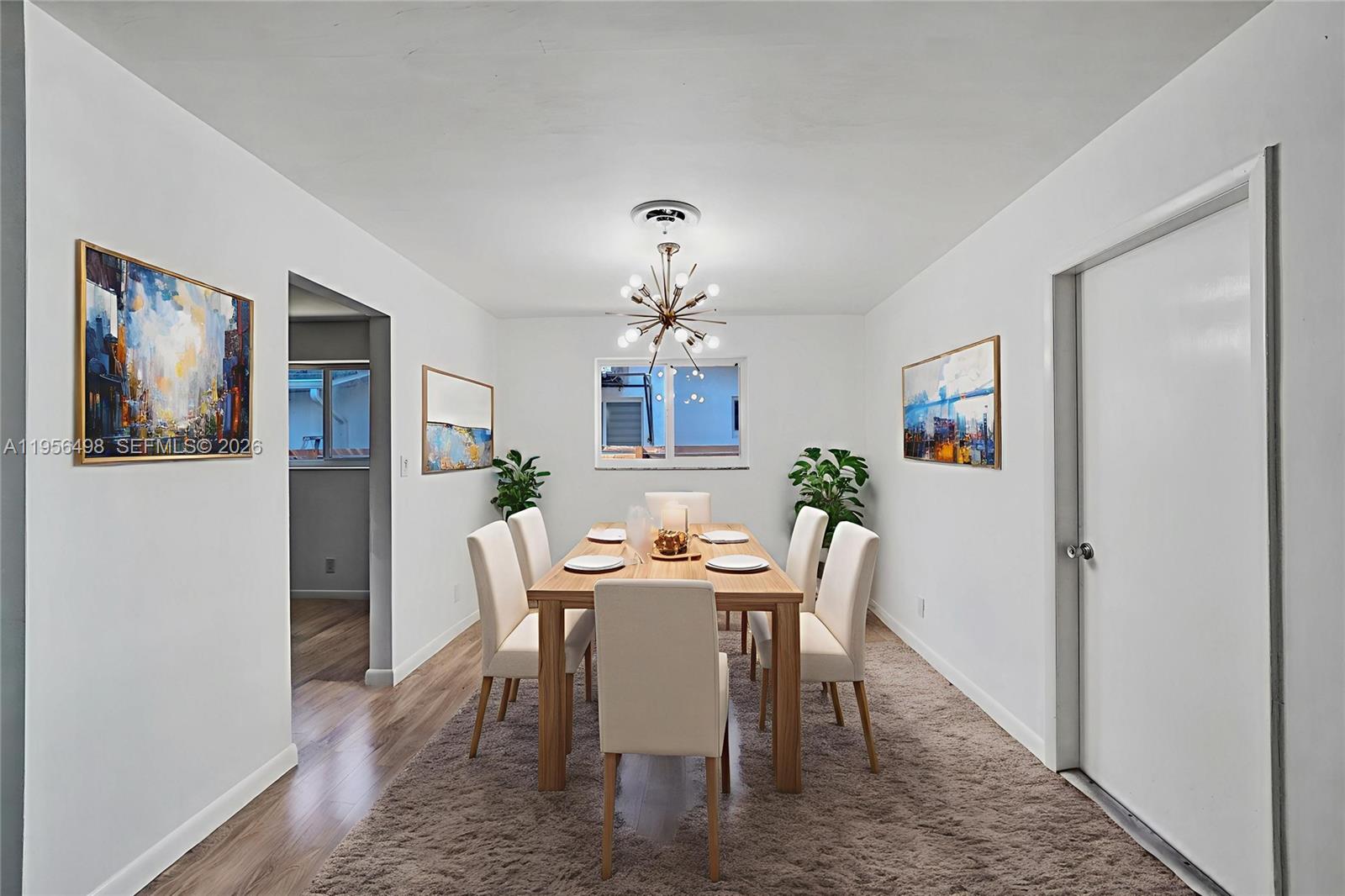 3816 West Park Road Hollywood, FL 33021 - Photo 8 of 55 VIRTUALLY STAGED DINING ROOM