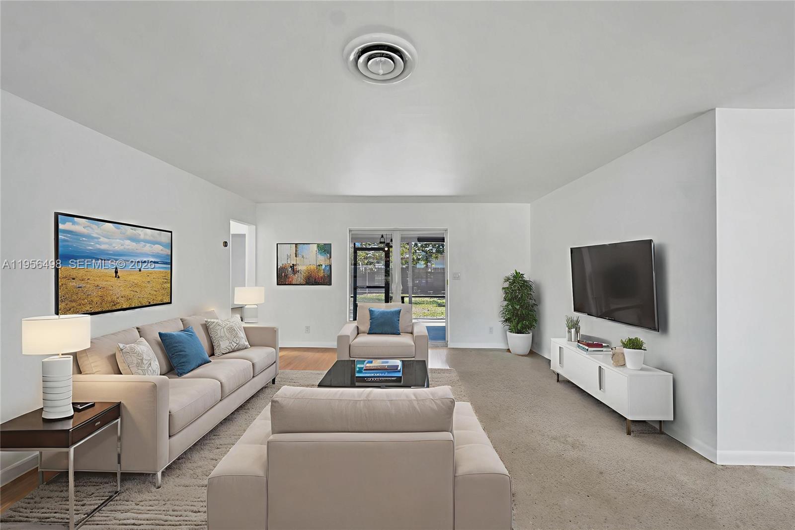 3816 West Park Road Hollywood, FL 33021 - Photo 10 of 55 VIRTUALLY STAGED LIVING ROOM