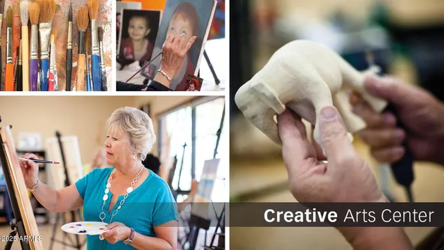 a view of living room filled with furniture and wall paintings
