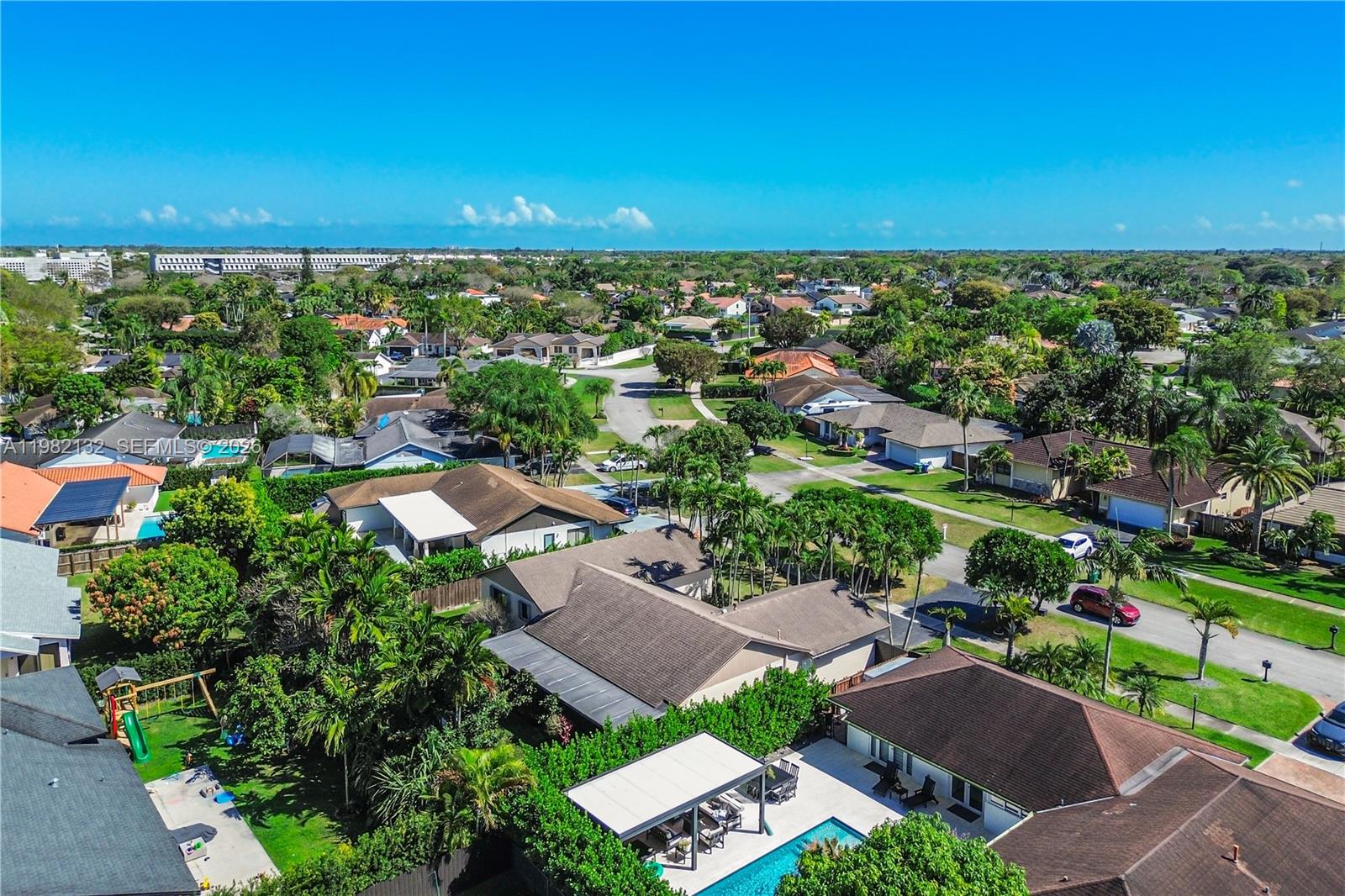 11541 Southwest 100th Street Miami, FL 33176 - Photo 47 of 51 an aerial view of a house with a garden
