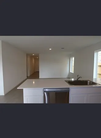 a living room with a window