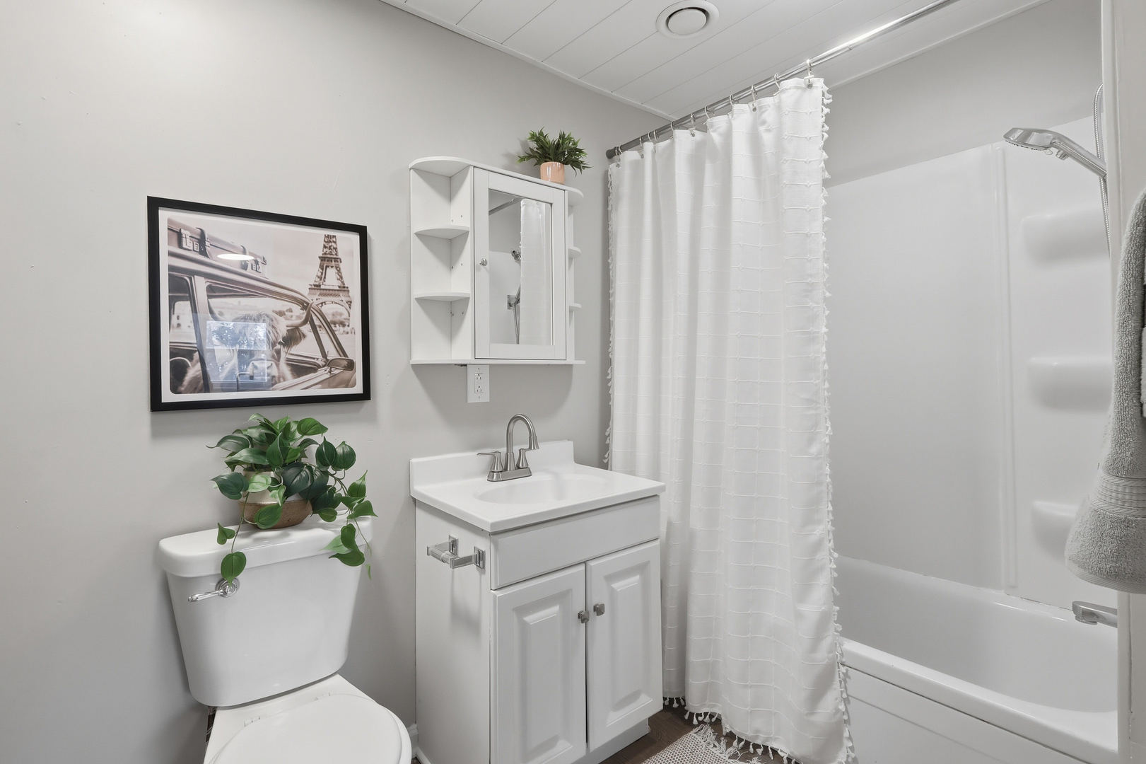 4120 4th Street East Moline, IL 61244 - Photo 15 of 24 a bathroom with a toilet a sink and a bathtub