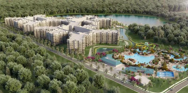 a view of a lake with a mountain view