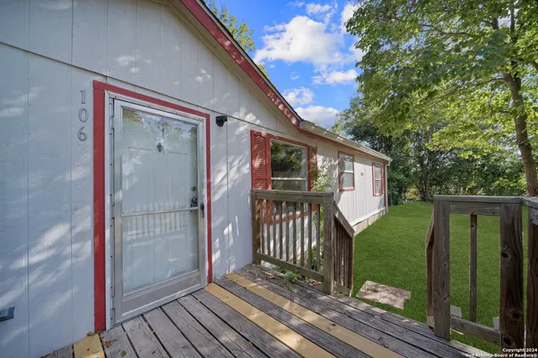 a view of a house with a porch