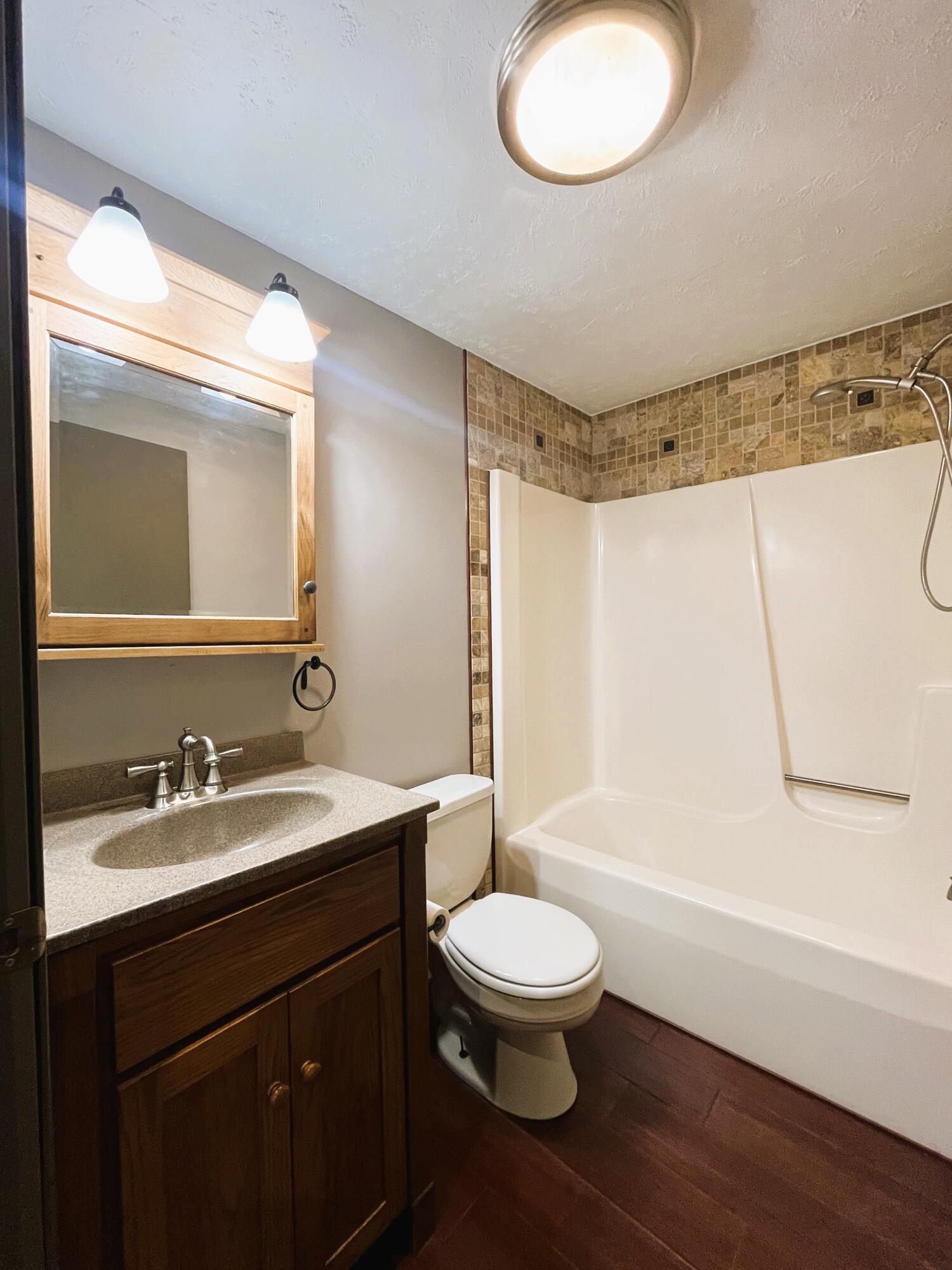 821 East Merritt Street Rensselaer, IN 47978 - Photo 13 of 18 a bathroom with a toilet a sink and a bathtub