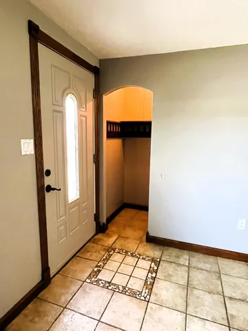 a view of a livingroom with a pathway