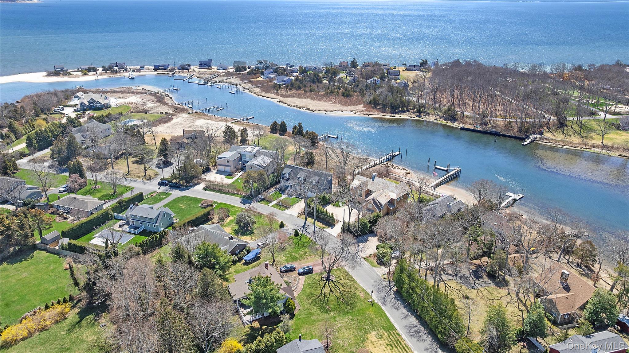 2280 Deep Hole Drive Mattituck, NY 11952 - Photo 27 of 35 Aerial view of the spectacular waterfront