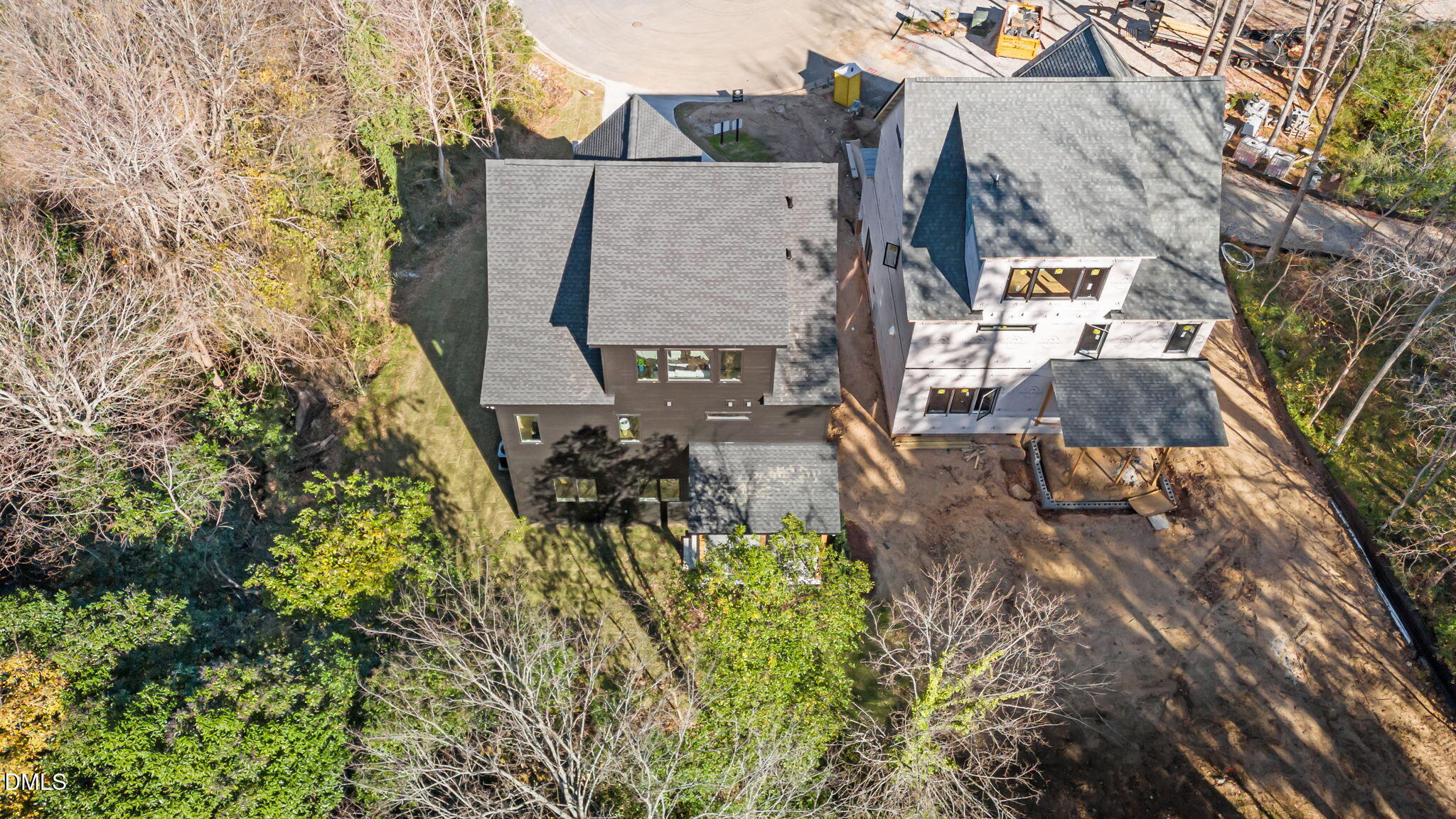 1005 Phoenix Place Raleigh, NC 27610 - Photo 35 of 38 an aerial view of residential house with outdoor space and trees