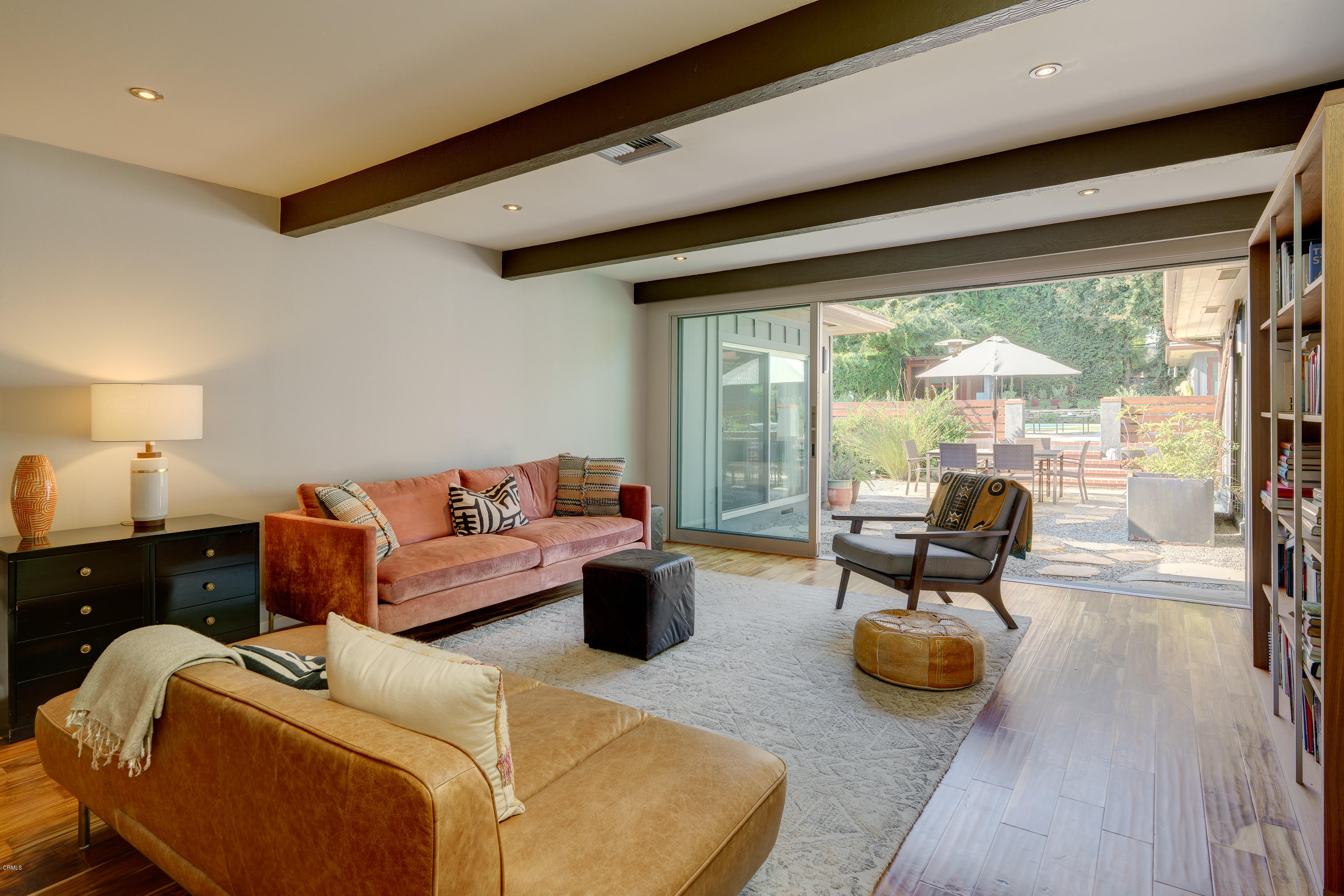 1025 Nithsdale Road Pasadena, CA 91105 - Photo 8 of 34 a living room with furniture and a large window