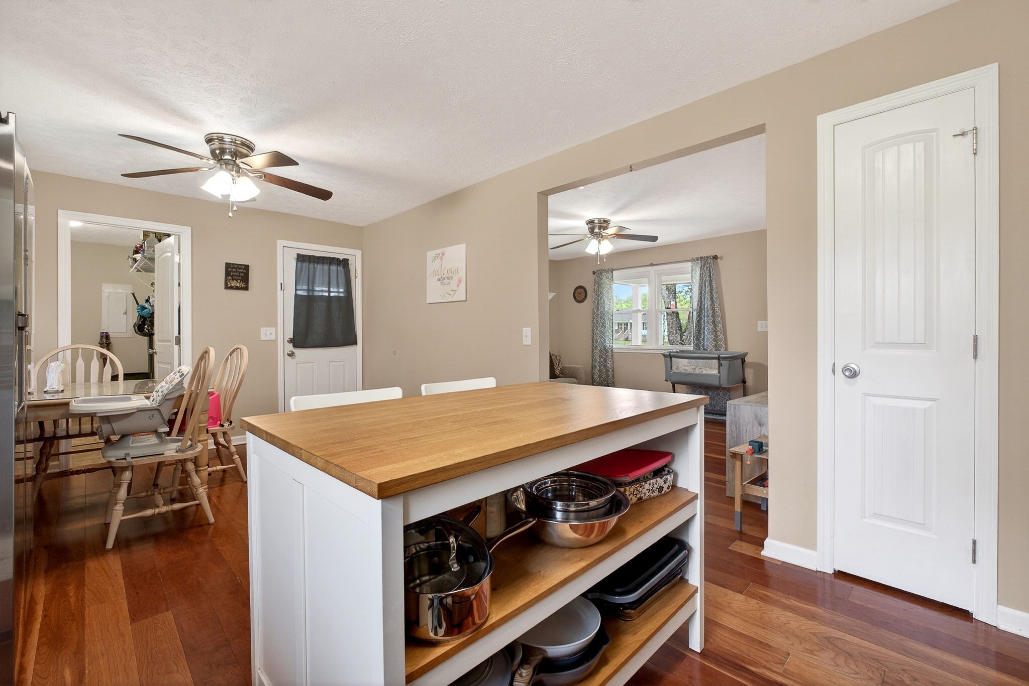 237 Armstrong Road Doyle, TN 38559 - Photo 21 of 34 a view of kitchen island with wooden floor
