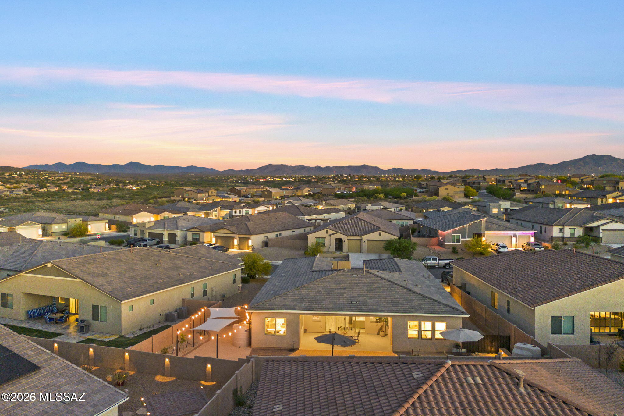 12791 East Tortoise Pointe Drive Vail, AZ 85641 - Photo 48 of 50 a view of a city from the terrace