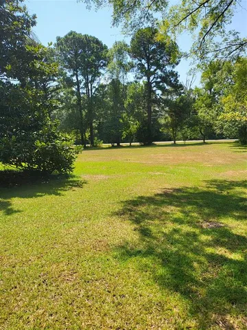 a view of an ocean from a yard