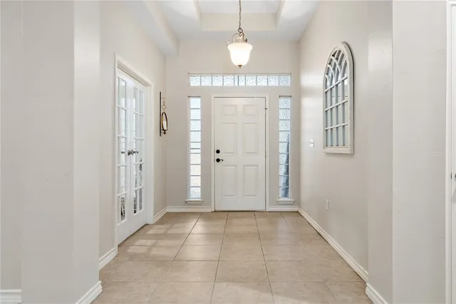 a view of livingroom with hallway