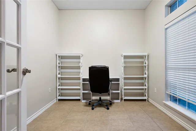 a view of a livingroom with a chair