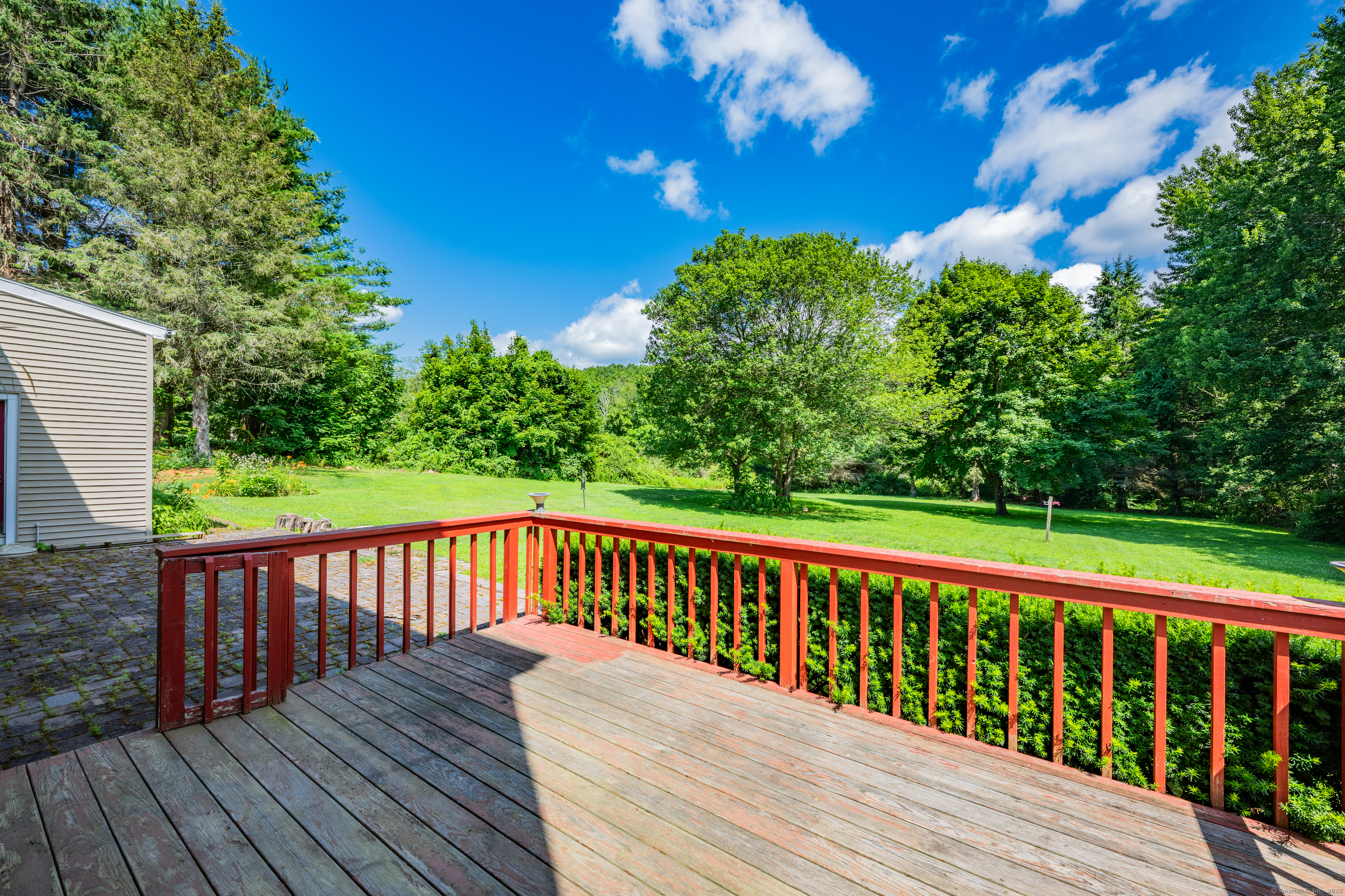 21 Long Meadow Road Bethlehem, CT 06751 - Photo 6 of 32 a view of deck with wooden floor and fence