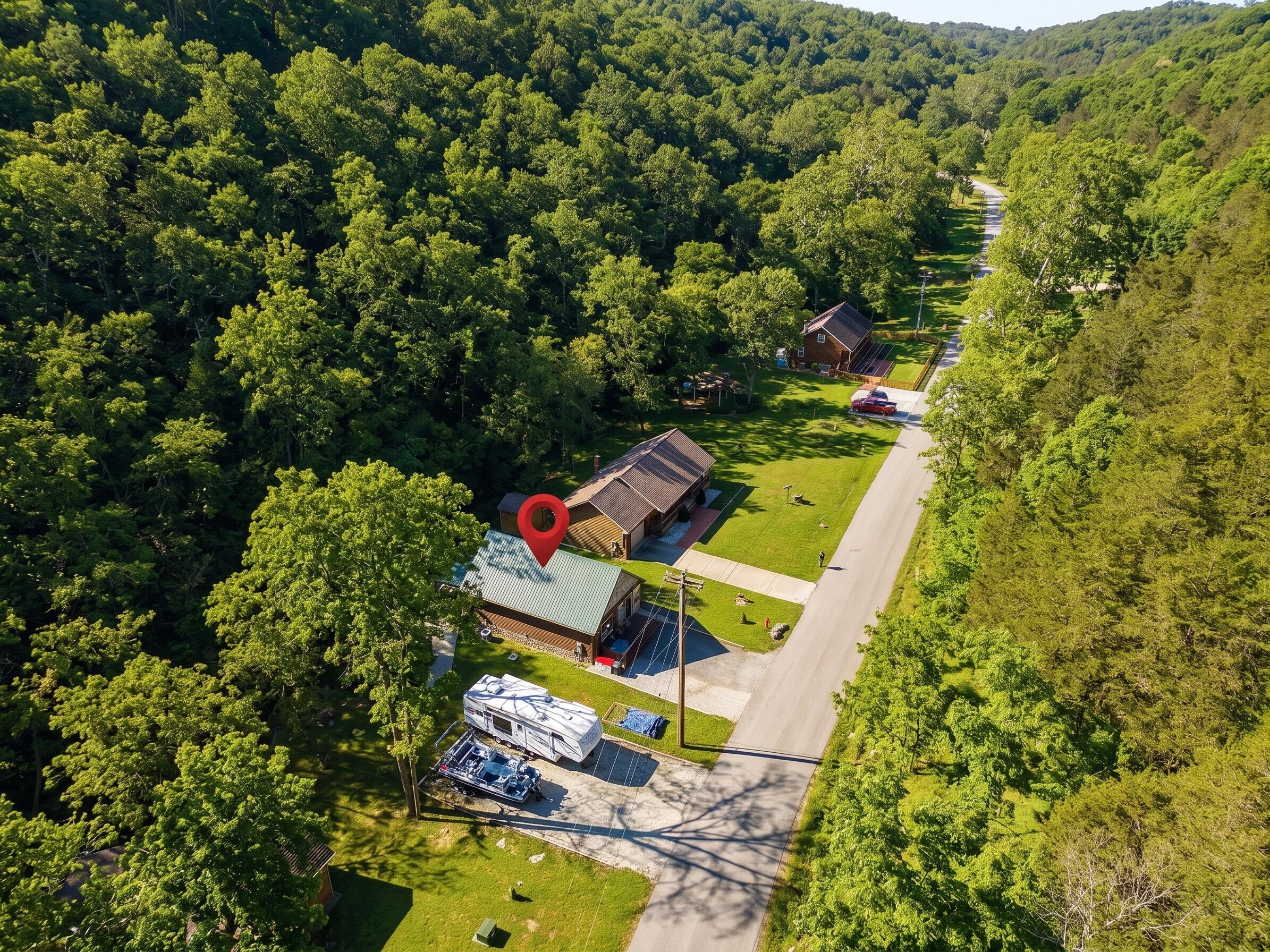 814 Peace In Valley Road Blue Eye, MO 65611 - Photo 5 of 53 Aerial