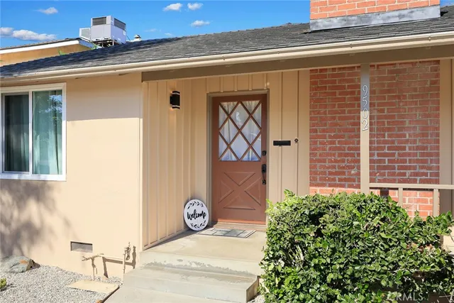 a front view of a house