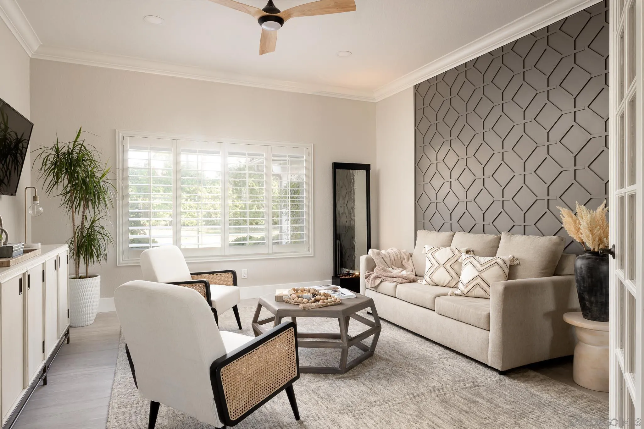 12645 Treehill Place Poway, CA 92064 - Photo 18 of 52 a living room with furniture and a large window