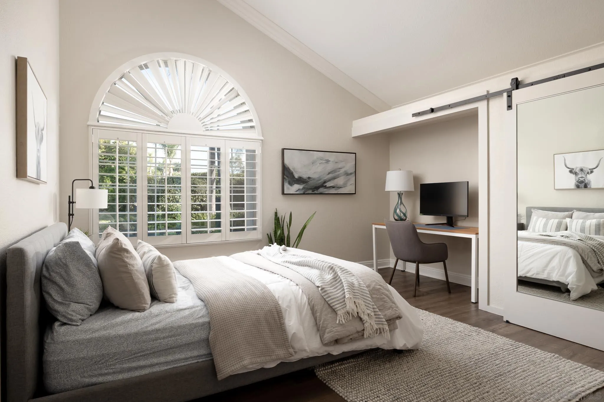 12645 Treehill Place Poway, CA 92064 - Photo 29 of 52 a bedroom with a bed and a flat screen tv