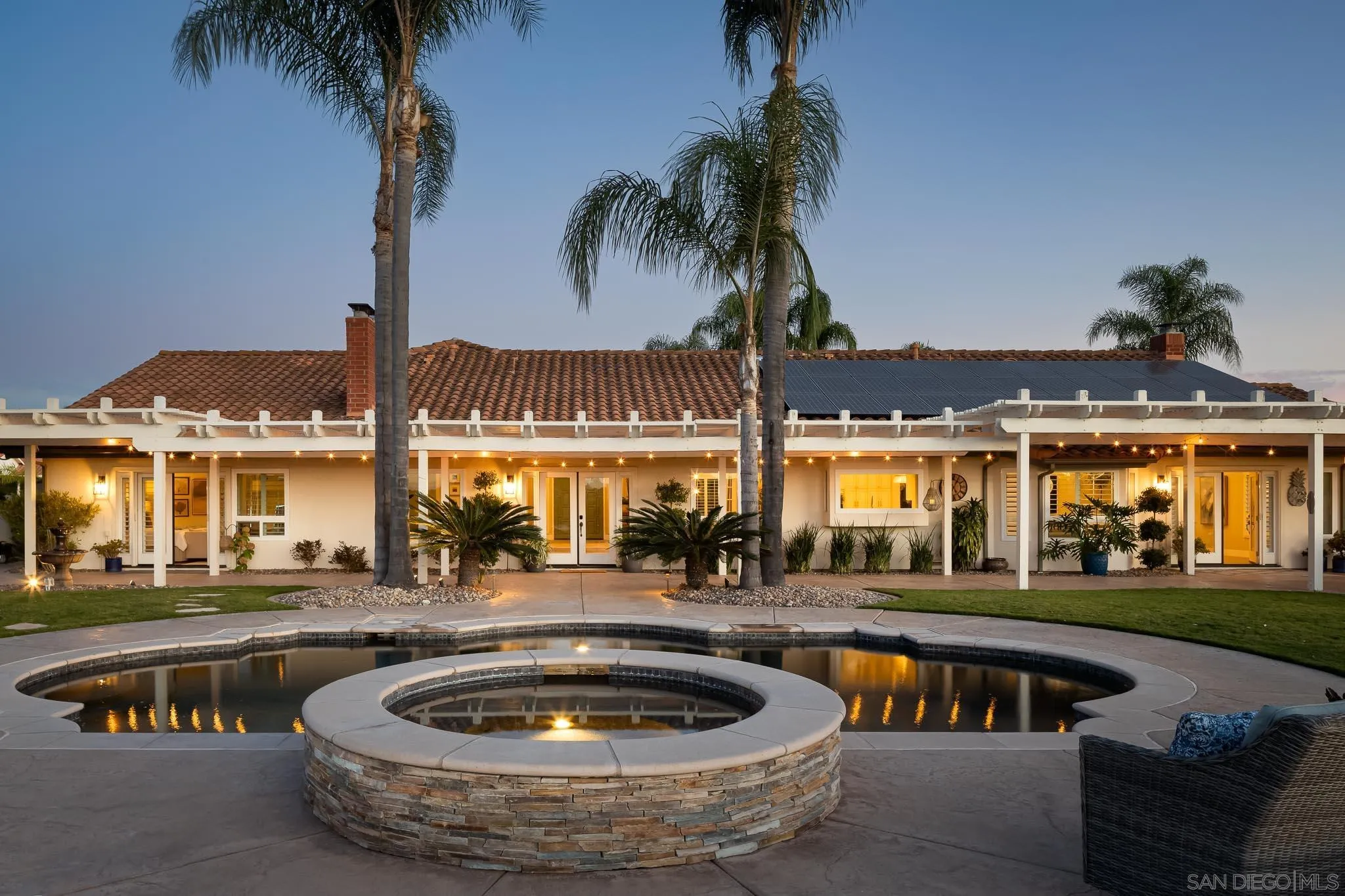 12645 Treehill Place Poway, CA 92064 - Photo 35 of 52 a view of swimming pool with outdoor seating and a potted plant