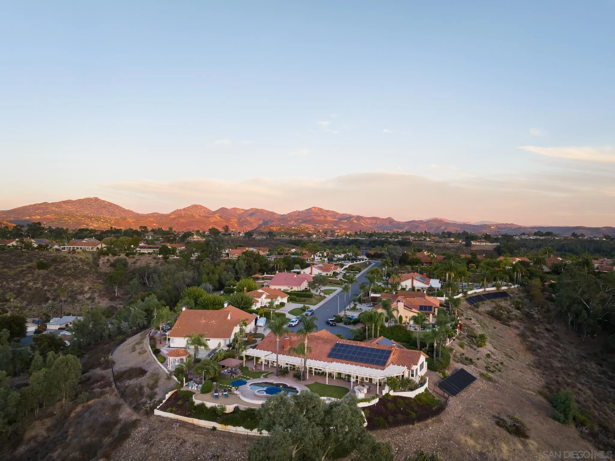 12645 Treehill Place Poway, CA 92064 - Photo 51 of 52 a view of a city with mountain