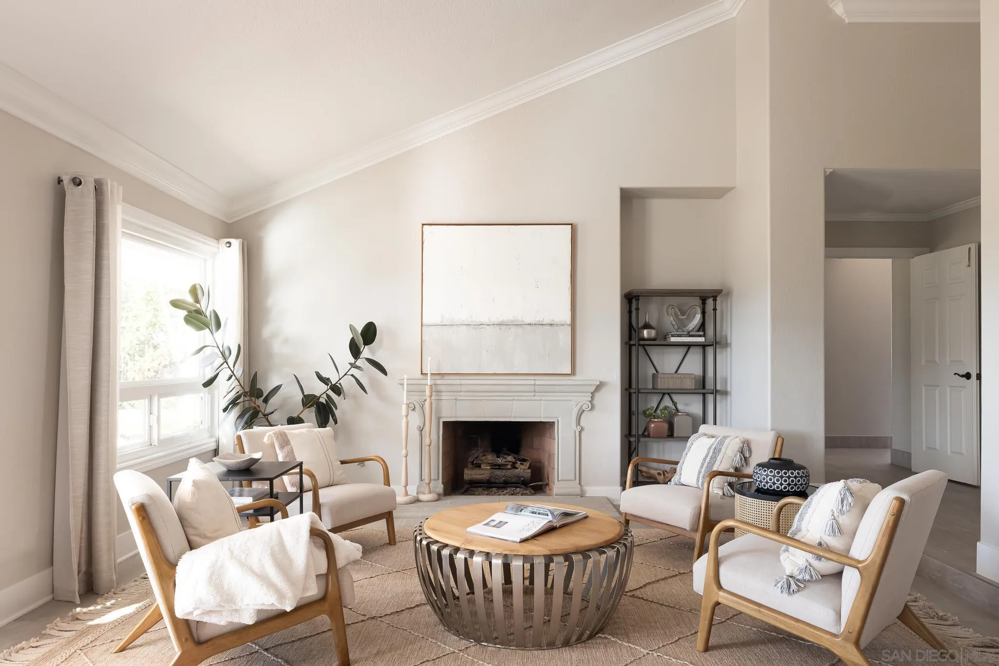 12645 Treehill Place Poway, CA 92064 - Photo 8 of 52 a living room with furniture and a fireplace