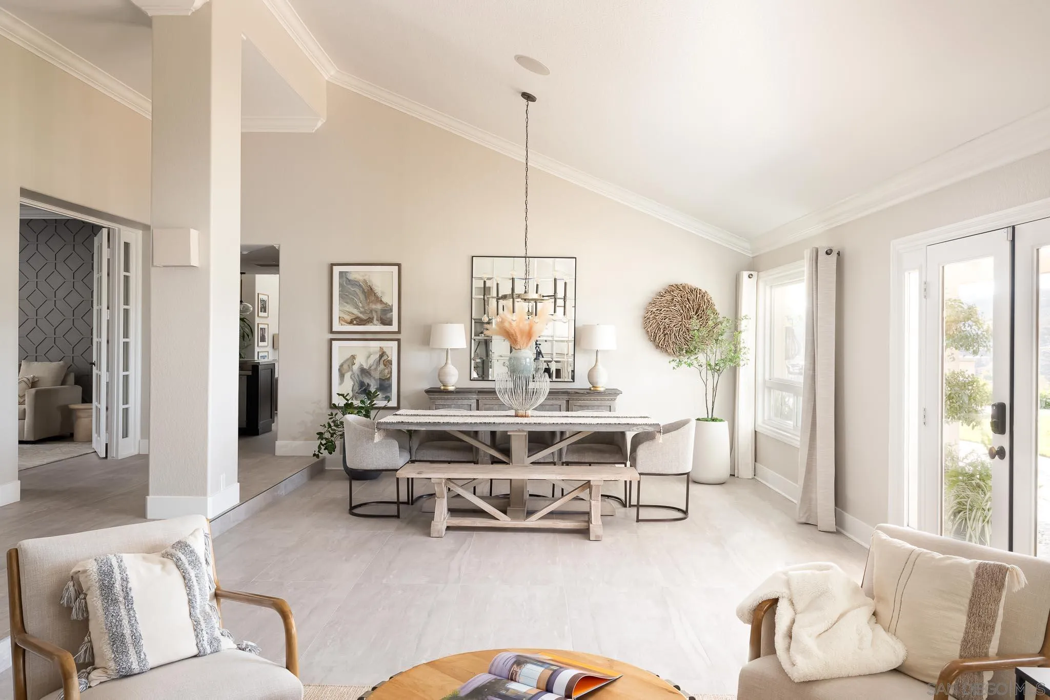 12645 Treehill Place Poway, CA 92064 - Photo 9 of 52 a view of a dining room with furniture window and wooden floor
