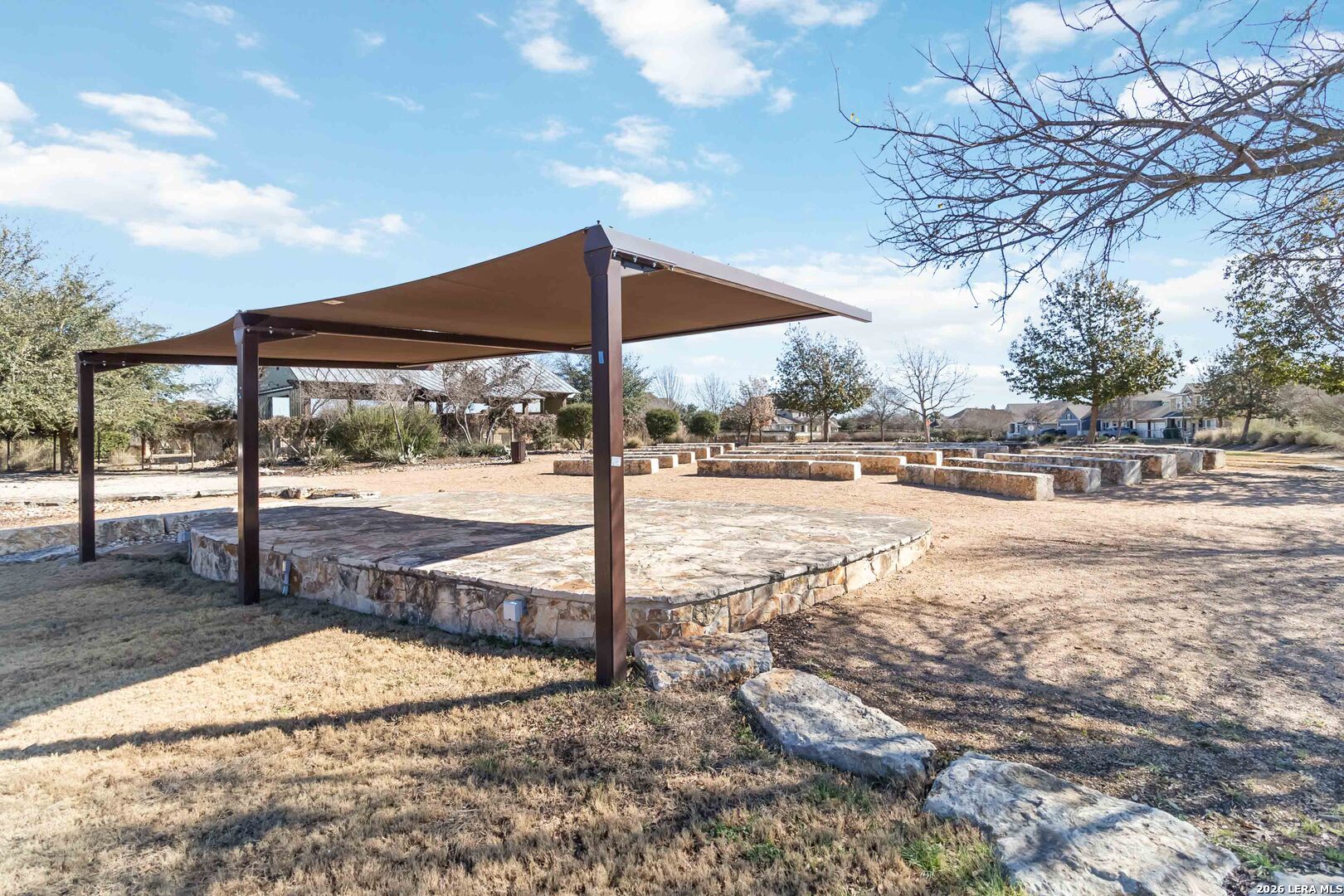 8024 Trail Grant Schertz, TX 78154 - Photo 18 of 20 a view of a yard and deck