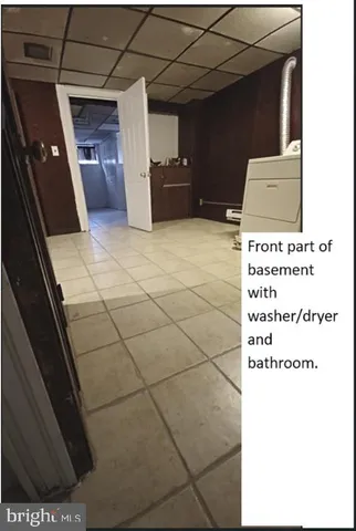 a view of a refrigerator in a house