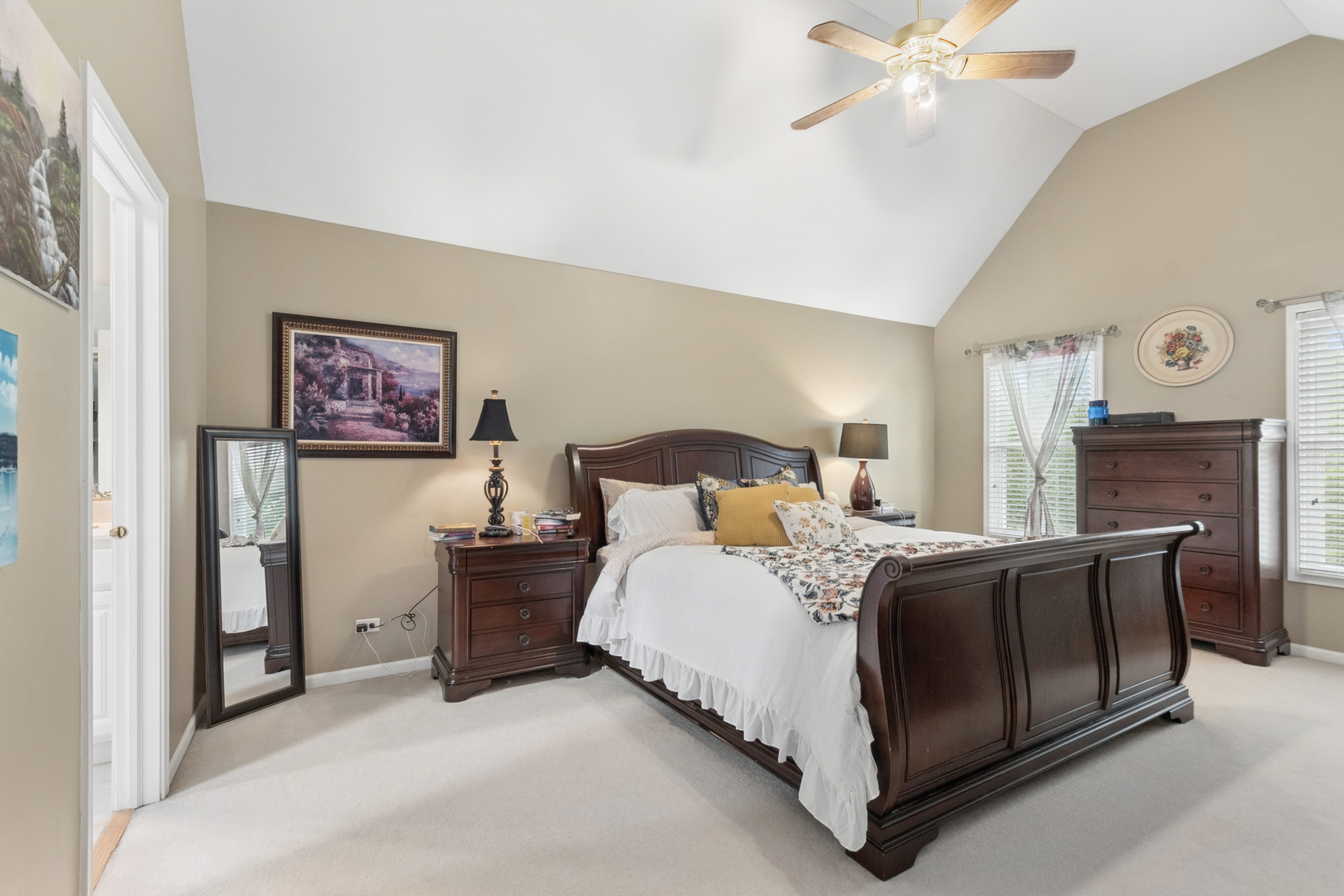 3744 Highknob Circle Naperville, IL 60564 - Photo 12 of 20 a bedroom with a bed and painting on the wall