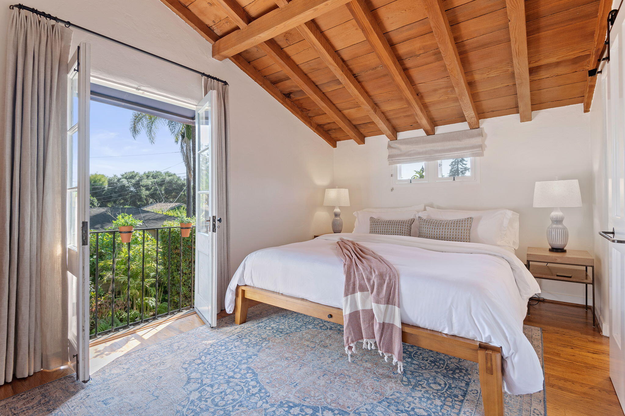 1520 Lingate Lane Montecito, CA 93108 - Photo 18 of 38 a bedroom with a bed and a window