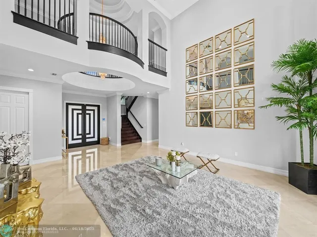 a view of front door with furniture