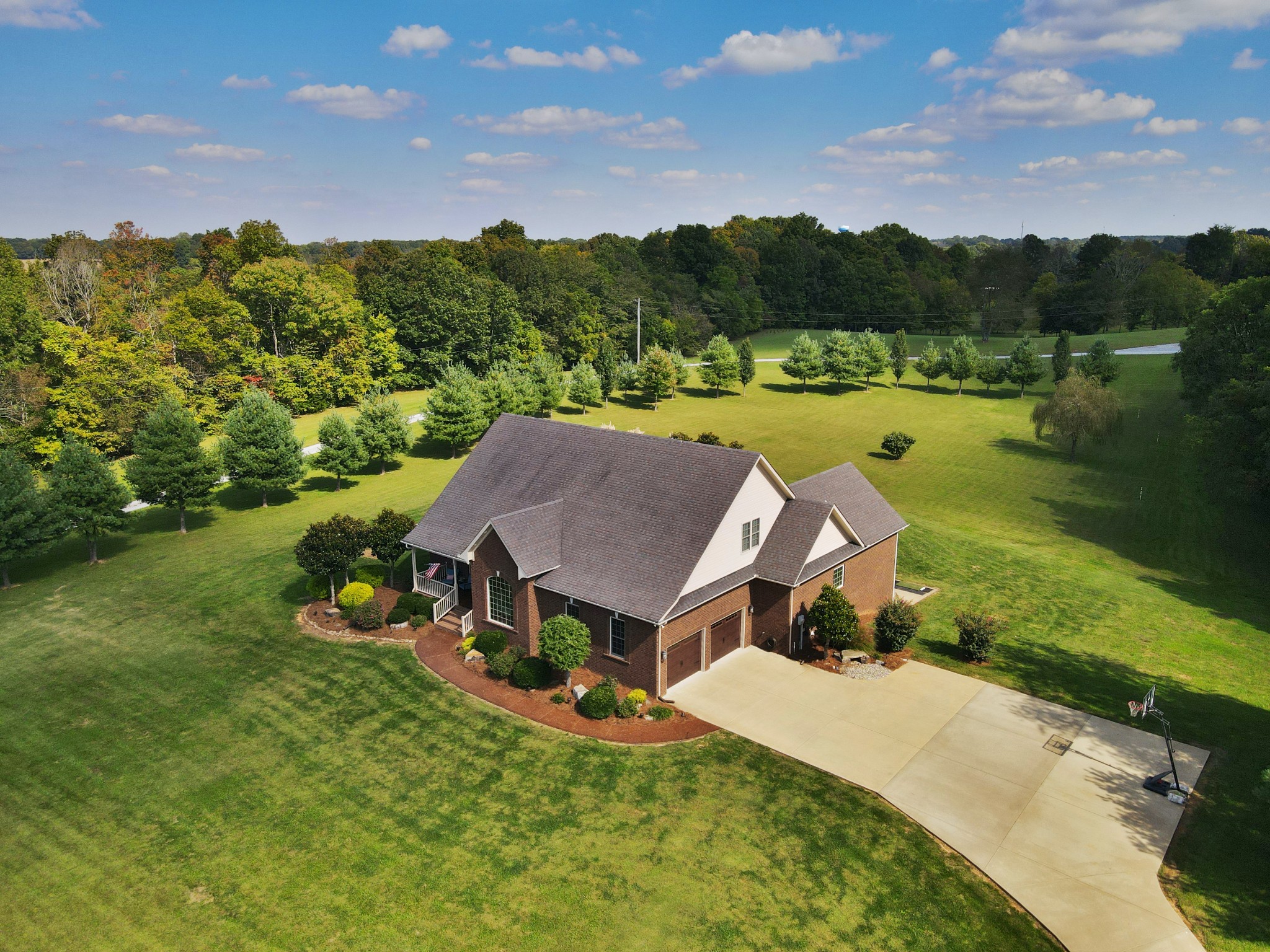 4717 Mt Zion Road Springfield, TN 37172 - Photo 31 of 34 an aerial view of a house with garden space and street view