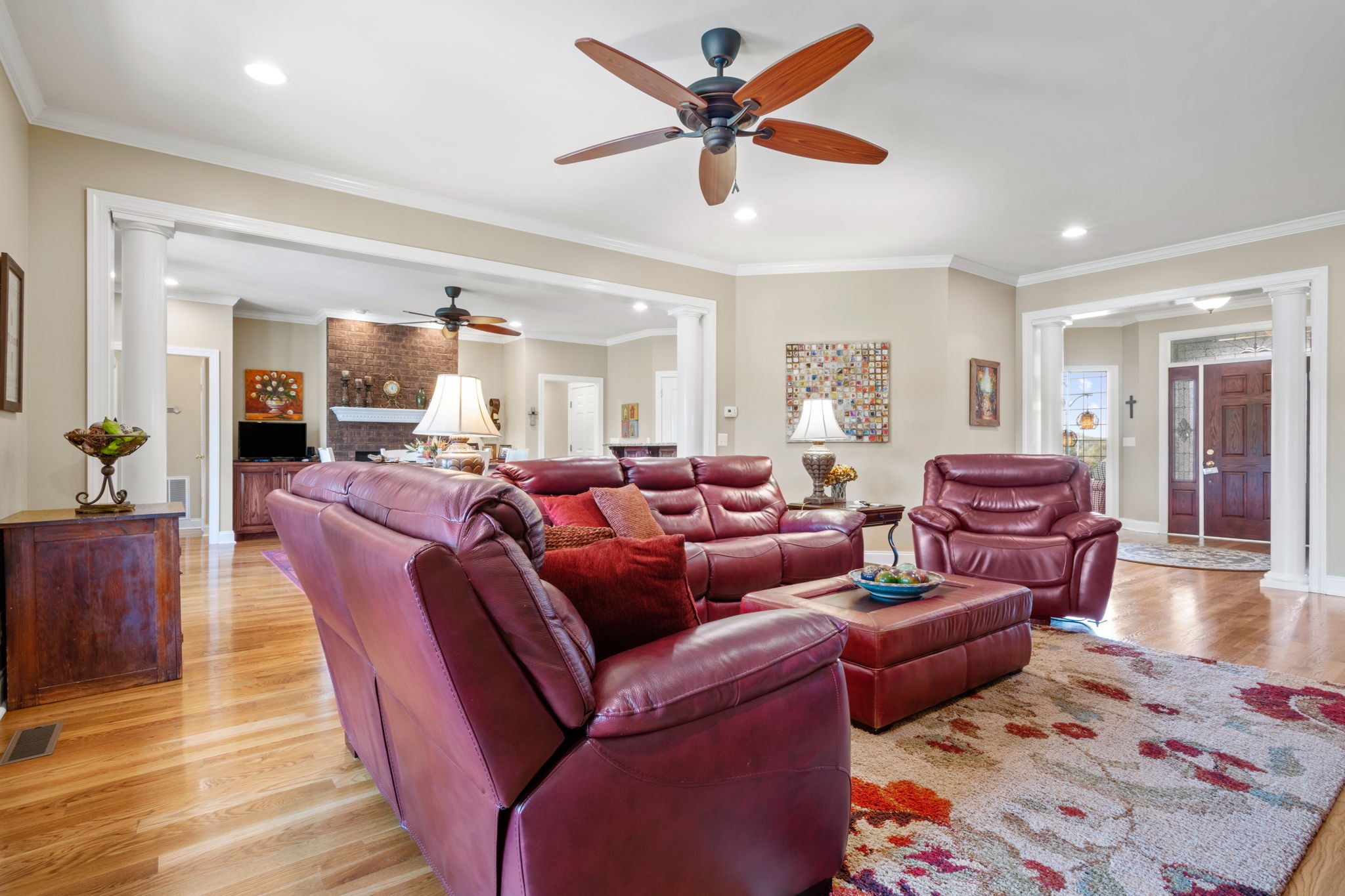 4717 Mt Zion Road Springfield, TN 37172 - Photo 7 of 34 a living room with furniture ceiling fan and a rug