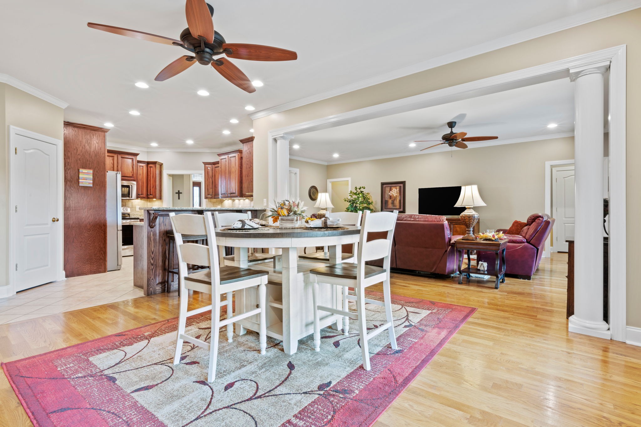 4717 Mt Zion Road Springfield, TN 37172 - Photo 8 of 34 a living room with furniture a ceiling fan and a rug