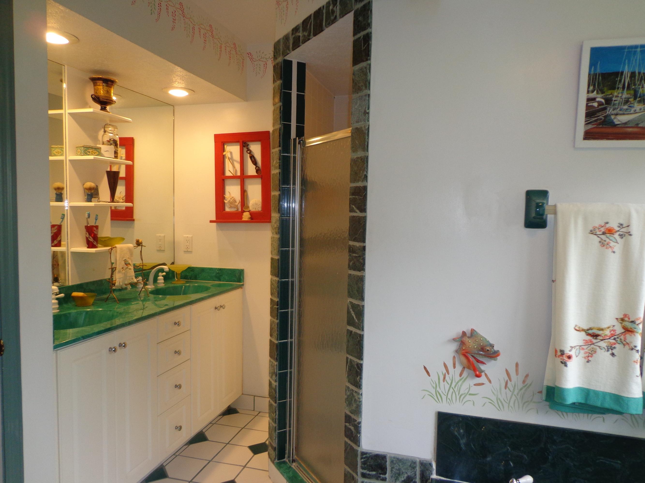 2001 South Brocksmith Road Fort Pierce, FL 34945 - Photo 15 of 24 Master bath w/shower & double sinks
