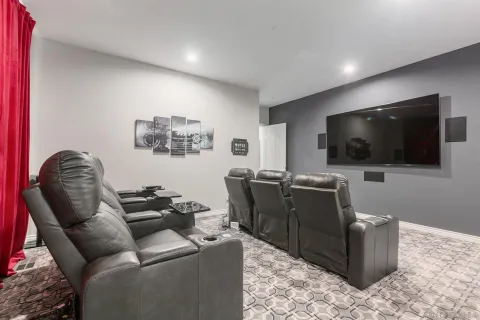 a desktop computer sitting on top of a desk and a desk