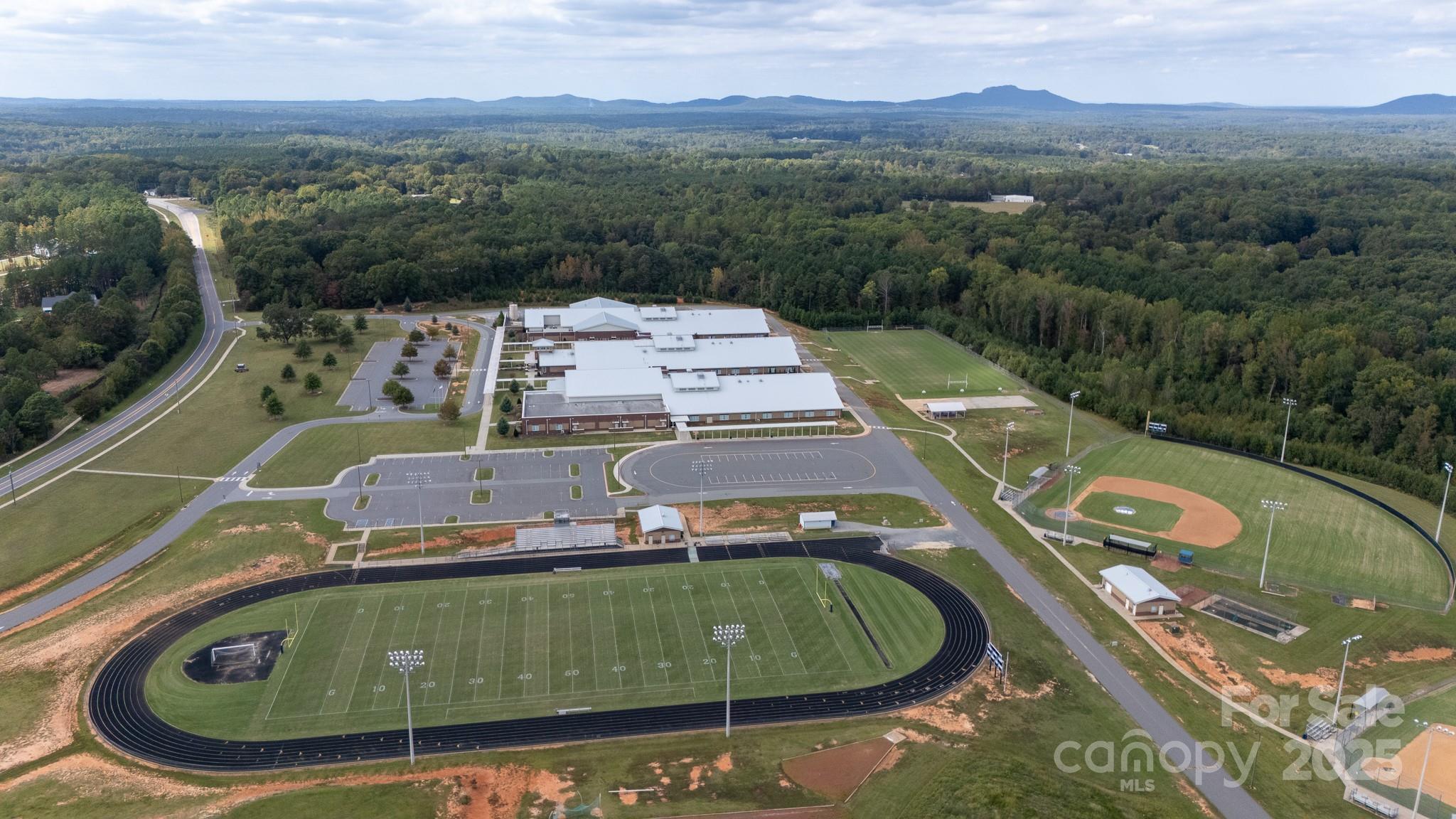 Lot 2 Rhyne Road Clover, SC 29710 - Photo 6 of 17 an aerial view of a house with a garden and mountains