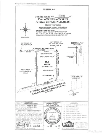 $65,000 | Tbd Cr 400 Parcel D Road, Perronville, MI 49873