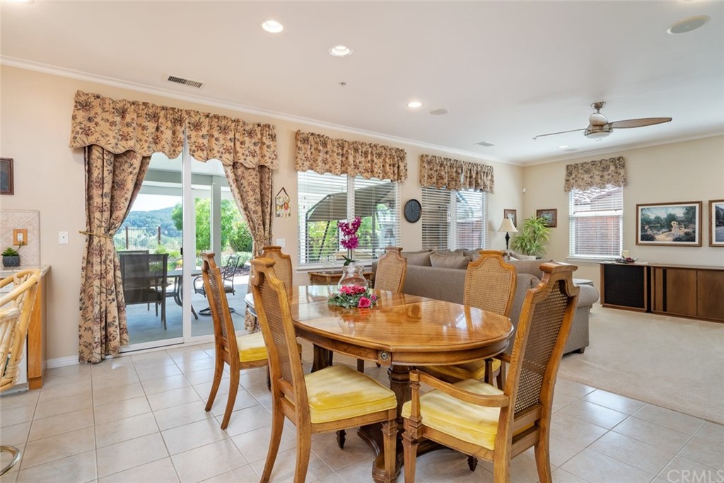 1675 Via Rojas Templeton, CA 93465 - Photo 14 of 60 a view of a dining room with furniture window and outside view