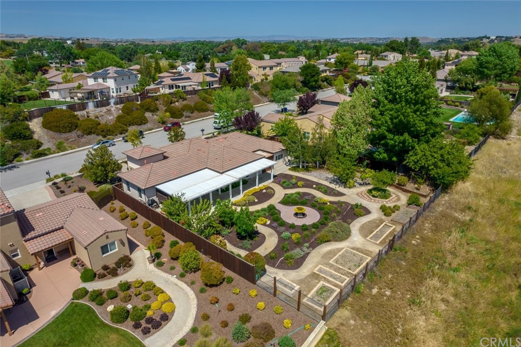 1675 Via Rojas Templeton, CA 93465 - Photo 45 of 60 an aerial view of a house with garden space and street view