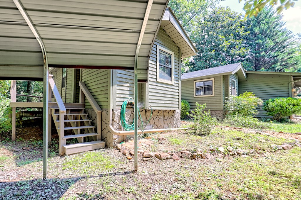 641 Cold Branch Road Hayesville, NC 28904 - Photo 53 of 65 a backyard of a house with seating space