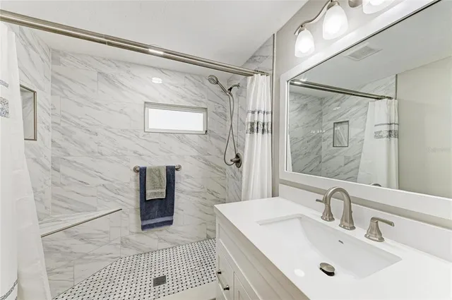 a view of house with outdoor seating space